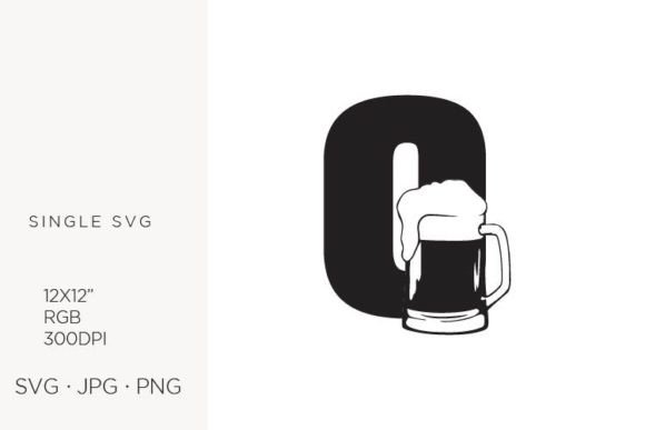 Big Glass of Beer, Letter O: A Versatile Digital Asset for Creative Projects
