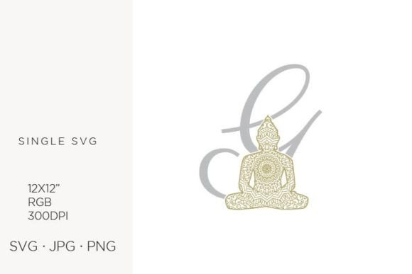 Golden Buddha Monogram Letter G Design