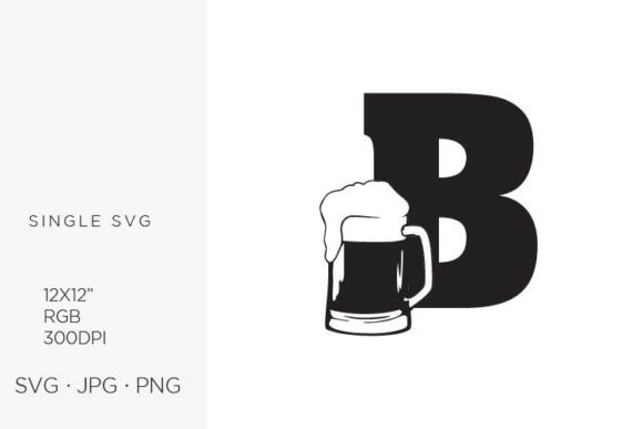 Integrating the Big Glass of Beer, Letter B Vector into Your Creative Workflow