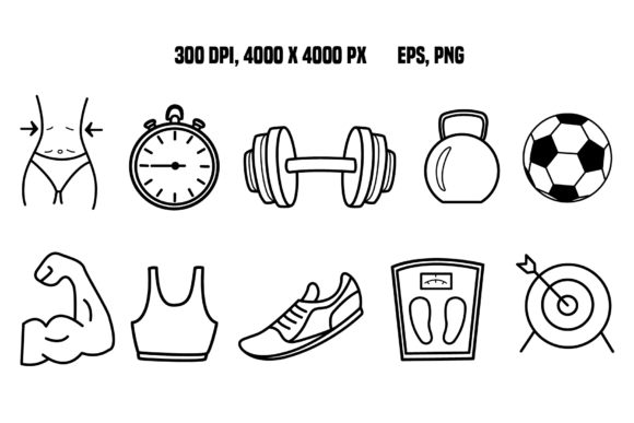 Sports Icons Set: Essential Vector Assets