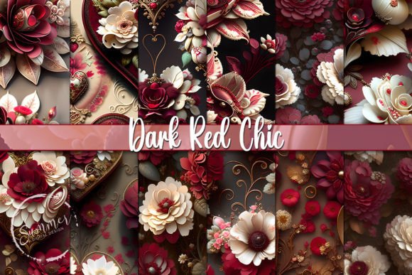 Strategic Applications of Valentine Dark Red Roses Floral Patterns in Modern Design