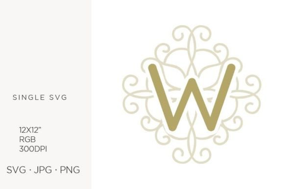 Strategic Branding with the Letter W Swirl Ornamental Monogram