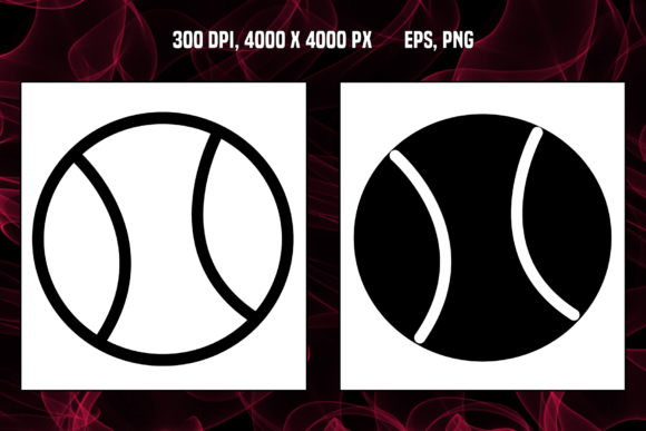 Tennis Ball Icons: High-Res Vector Assets