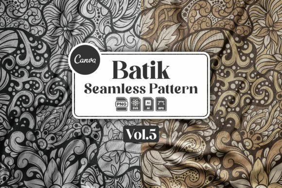 Unlocking Creative Potential with Abstrak Batik Seamless Pattern V5